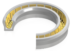 Resin composite seal for intake and exhaust valves (U-seal)